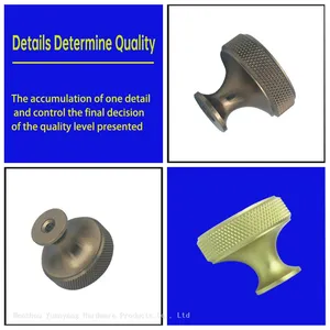 Fancy Knurled Furniture Cabinet Handles Aluminum Cupboard Drawer Pulls Handles and Knobs thumbnail-5