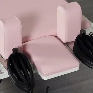 White Painted Oak Pink Pilates Reformer thumbnail-4