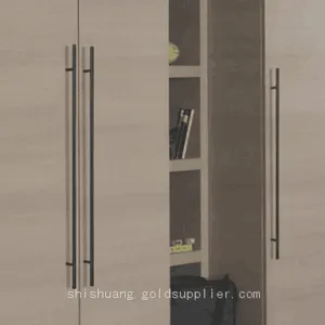 Furniture Hardware Fittings Customized Good Quality Modern Style Aluminum Alloy Cabinet Kitchen Wardrobe Drawer Dresser Door T Bar Long Pull Handles thumbnail-1