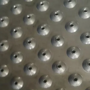 Industrial Safety Anti-slip Products, Galvanized Round Hole Perforated Stair Tread, Metal Mesh Platform Stair Tread thumbnail-2