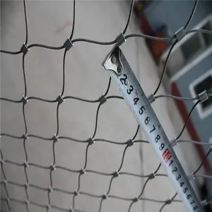 Durable Stainless Steel Wire Rope Mesh Net Woven Braided Cable Mesh for Zoo Bird Cage Protection thumbnail-3