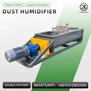 Industrial Double Shaft Dust Humidifier Mixer Fly Ash Humidifying Machine thumbnail-1