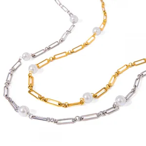 Exquisite Minimalist Waterproof Gold Necklace in High-Quality Stainless Steel thumbnail-3