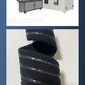 Fully Automatic Webbing Glue Dropping Machine, pp Webbing Laminating Machine, Nylon Webbing Glue Dispensing Machine, Plastic Dropping Machine, Double Webbing Glue Dispensing Machine thumbnail-2