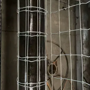 High Tensile Galvanized Woven Hinge Joint Field Wire Mesh Roll Fencing for Cattle, Sheep, and Deer thumbnail-1