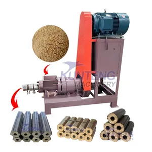 Coffee Husks Biomass Sawdust Briquette Making Machines Wooden Dust or Wast Charcoal Briquette Automatic Extruder EPC thumbnail-1