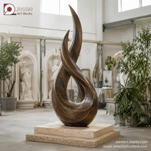 Modern Metal Abstract Sculpture thumbnail-4