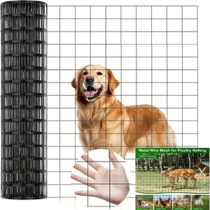 Green PVC Coated Welded Wire Mesh for Animal Barrier thumbnail-1