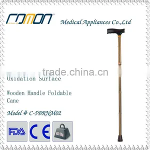 Wooden Cane Walking Sticks Golden Color thumbnail-1