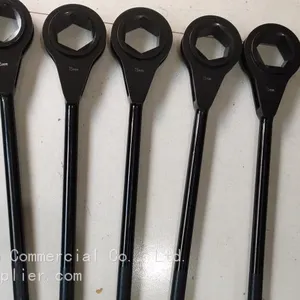 Heavy-duty Ratchet Wrench Custom Heavy Duty CRV Steel Ratchet Socket Wrench Scaffolding Tools Pointed Tail Ratchet Wrench thumbnail-2