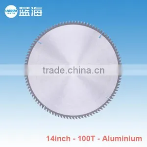 14''-100T Tungsten Carbide Tipped Brazed TCT Saw Blade for Cutting Alumium thumbnail-1