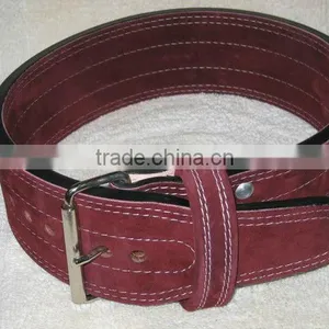Weight Lifting Belt 4" Leather (Black Suede) XL thumbnail-1