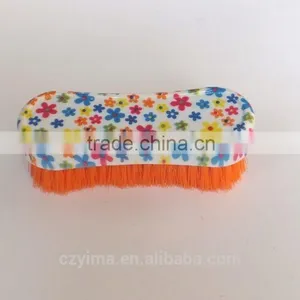 Hot~small Flower Patterned Horse Face Brush With Colorful Bristle/horse Grooming thumbnail-1