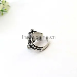 Stainless Steel Big Eye Snake Ring Men's Punk Rock Jewelry Ring thumbnail-4