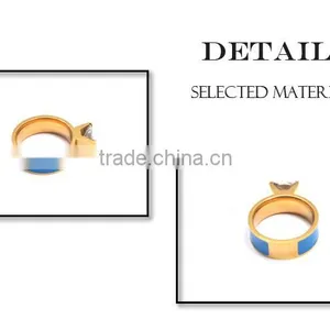 New Products 2015 Rings Fashion Jewelry Rings Stainless Steel Ring Gold Ring thumbnail-3