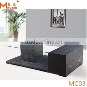 Clear Tempered Glass Coffee Table thumbnail-1