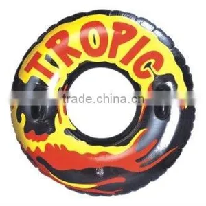 PVC Inflatalbe Swim Ring With 2 Handles thumbnail-1