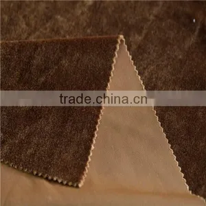 Fashion New Colors 100% Polyester Italy Shiny Velvet Tricot Fabric for Curtain thumbnail-2