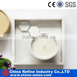 Diffrent Shape Custom Marble Coaster With Engraved Logo thumbnail-2
