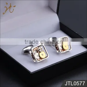 High End Custom Square Gear Cufflinks thumbnail-4