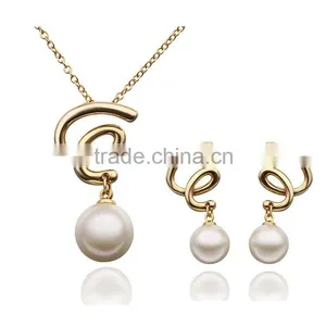 Pakistani Gold Pearl Jewelry Set Freshwater Pearl Quality Choice thumbnail-1