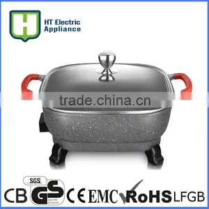 Ceramic Deep Frying Pan Electric Frying Pan Thermostat thumbnail-1