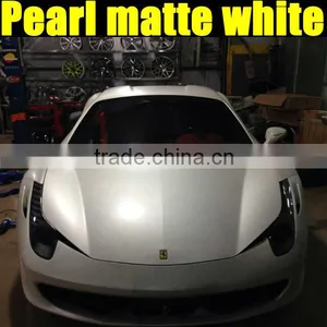 100% Guarantee Pearl Matt White Wrapping Film With Air Bubbles 1.52*20m thumbnail-1
