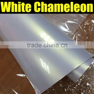 Best Selling 1.52*20m Pearl Chameleon White Film for Car Sticker, White to Gold Car Wrapping Film thumbnail-1