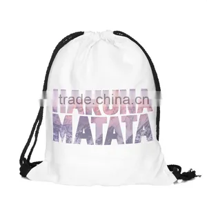 China Suppliers Hot Sale Full Print Sublimation Polyester Custom Drawstring Bag thumbnail-1