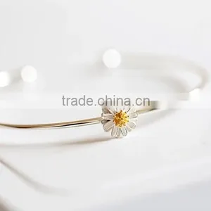 New Arrival Gold Tiny Delicated 925 Sterling Silver Daisy Fashion Jewelry Set for Wedding Party thumbnail-4