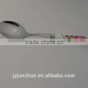 Stainless Steel Cutlery With Ceramic Handle Spoon thumbnail-2