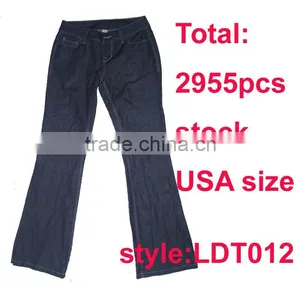 Ladies Fashion Stock Denim Jeans thumbnail-1