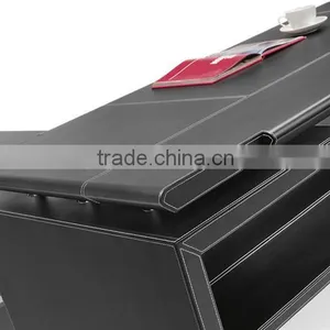 MT-25 Leather/PVC Cover Executive Table MDF Office Executive Wood Desk Set thumbnail-4