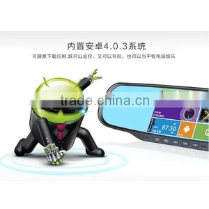 5 Inch Rearview Mirror Gps Wireless Camera Dvr Recorder Wifi Bluetooth thumbnail-2