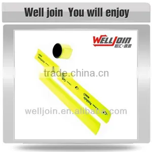 Promotiona Printed Logo Cheap Customer Reflective Slap Bracelet thumbnail-1