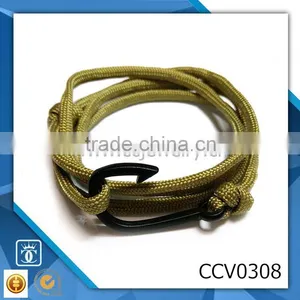 Diy Christmas Bracelet Fashion Anchor Charm Bracelet Anchor Rope Bracelet Leather Bracelet Supplier thumbnail-1