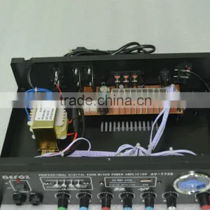 2015 Trade Assurance Supplier SASION Mini Size AV-7736 Power Amplifier With VU Meter thumbnail-2