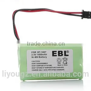 AA*2 2.4V 1400MAH NI-MH Cordless Phone Rechargeable Battery FOR BT-1007 thumbnail-1