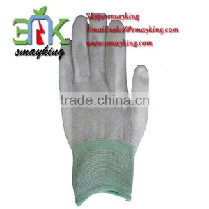 13G Seamless Liner PU Coated ESD Palm Glove thumbnail-1