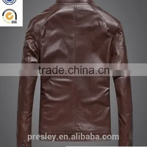 2016 New Style Men's Outdoor Leather Jacket With Cheap Price thumbnail-2