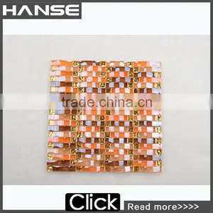 GT007 300X300mm Foshan Factory Low Price Decorate Stainless Steel Mosaic Mix Glass Mosaic thumbnail-1
