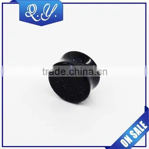 Charming Nature Black Stone Jewelry Made in China Wholesale, New Design Body Piercing Jewelry Ear Plug Piercing thumbnail-1