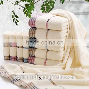 2015 China Supplier 100% Cotton Luxury Face Towel Bath Towel Gift Towel Sets thumbnail-2