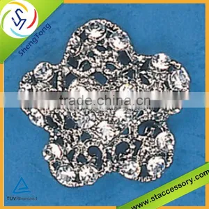 Czech Stone Buttons Metal Rhinestone Buttons Wholesale Rhinestone Grommet Button thumbnail-1