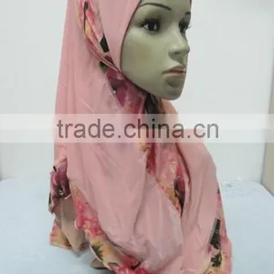 H281 New Style One Piece Hijab With Prints thumbnail-2