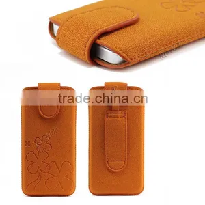 Mobile Pouch by PU Material for IPhone 6 Samsung S5,Customized Designs thumbnail-1