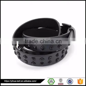 Mens Conical Rivets Wholesale Premium Pure Leather Belt thumbnail-1