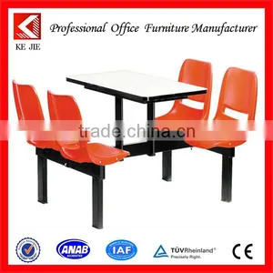 University Canteen Table and Chairs Single Crank Manual Bed Colorful Dinning Table and Chairs thumbnail-1