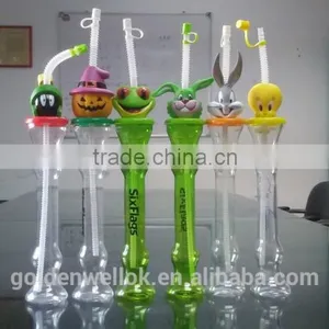300ml PET Yard Cup /plastic Straw Drinking Cups thumbnail-3