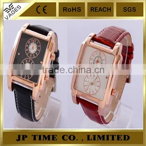 Quamer Watch Dual Time Two Time Zone Quartz Watch Fashion Women Men Watch thumbnail-2